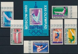 ** 1979 Nyári Olimpia ívszéli Sor Mi 2800-2805 + Blokk 93 - Altri & Non Classificati