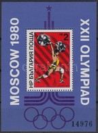 ** 1980 Nyári Olimpia, Moszkva Blokk Mi 101 - Andere & Zonder Classificatie