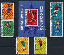 ** 1980 Nyári Olimpia, Moszkva Sor Mi 2877-2882 + Blokk 101 - Andere & Zonder Classificatie