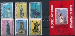 ** 1980 Olimpia Mi 2894-2899 + Blokk 103 - Andere & Zonder Classificatie