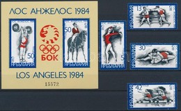 ** 1983 Nyári Olimpia, Los Angeles Sor Mi 3183-3186 + Blokk 132 - Andere & Zonder Classificatie