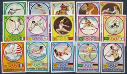 ** 1972 Olimpiai Aranyérmesek Sor Mi 387-401 - Andere & Zonder Classificatie