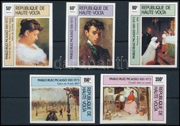 ** 1982 Picasso, Festmények Vágott Sor,
Picasso, Paintings Imperforated Set
Mi 587-591 - Other & Unclassified