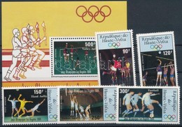 ** 1984 Nyári Olimpia, Los Angeles Sor Mi 929-933 + Blokk Mi 70 - Altri & Non Classificati