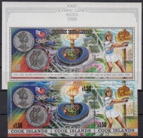 ** 1988 Nyári Olimpia, Szöul Sor 3-as Csíkban Mi 1256-1258 + Blokk 185 - Other & Unclassified