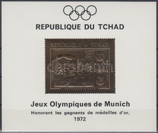 ** 1971 Müncheni Nyári Olimpia Aranyfóliás Blokk Mi 25 - Andere & Zonder Classificatie