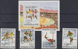 ** 1976 Nyári Olimpia Sor Mi 742-745 + Blokk 65 - Andere & Zonder Classificatie