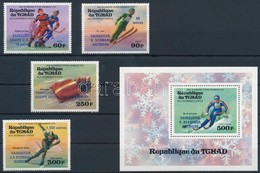 ** 1976 Téli Olimpia Sor Mi 731-734 + Blokk Mi 63 - Andere & Zonder Classificatie