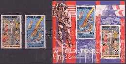 ** 1983 Nyári Olimpia Sor Mi 361-362 + Blokk Mi 75 A - Sonstige & Ohne Zuordnung