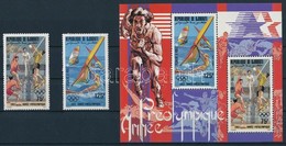 ** 1983 Nyári Olimpia: Los Angeles Sor Mi 361-362 + Blokk Mi 75 A - Other & Unclassified