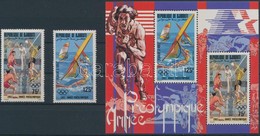 ** 1983 Nyári Olimpia: Los Angeles Sor Mi 361-362 + Blokk Mi 75 A - Sonstige & Ohne Zuordnung