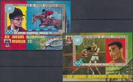 ** 1972 Nyári Olimpia, München (II) Blokk Sor Mi 13-14 - Altri & Non Classificati