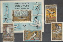 ** 1980 Nyári Olimpia Sor Mi  649-652 + Blokk 16 - Other & Unclassified