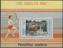 ** 1984 Nyári Olimpia, Los Angeles Blokk Mi 26 - Andere & Zonder Classificatie