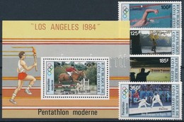 ** 1984 Nyári Olimpia, Los Angeles Sor Mi 812-816 + Blokk Mi 26 - Andere & Zonder Classificatie