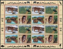 ** 2001 Veszélyeztetett állatok Kisív,
Endangered Species Minisheet
Mi 409-412 - Sonstige & Ohne Zuordnung