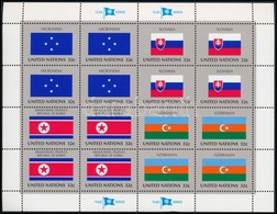 ** 1998 Zászló Kisívsor,
Flag Minisheet Set
Mi 756-763 - Autres & Non Classés