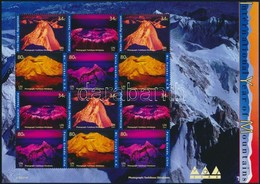 ** 2002 Hegyek Nemzetközi éve Kisív,
International Year Of Mountains Minisheet
Mi 363-366 - Other & Unclassified