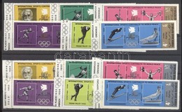 ** 1971 Nemzetközi Sportjátékok Arany és Ezüst ívszéli Sor Mi 1295-1306 - Altri & Non Classificati