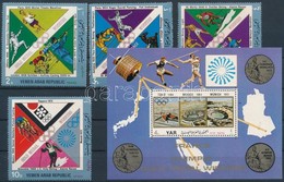 ** 1972 Olimpiai érmesek Sor Mi 1498-1501 + Blokk Mi 181 - Andere & Zonder Classificatie