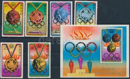 ** 1976 Olimpiai éremgyőztesek Sor Mi 1516-1521 + Vágott Blokk Mi 27 - Andere & Zonder Classificatie