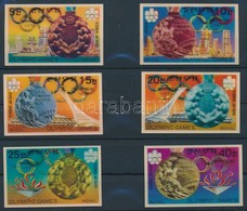 ** 1977 Olimpia éremgyőztesek Háromdimenziós Sor Mi 1583-1588 - Autres & Non Classés