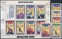 ** 1979 Nyári Olimpia Sor + Kisív Mi 1890-1896 + Blokk Mi 62 - Altri & Non Classificati