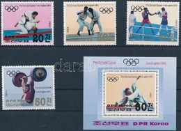 ** 1983 Nyári Olimpia, Los Angeles (II.) Sor Mi 2350-2353 + Blokkpár 142-143 - Andere & Zonder Classificatie