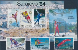 ** 1983 Téli Olimpia, Szarajevó (I.) Sor Mi 2387-2389 + Blokkpár Mi 149-150 - Andere & Zonder Classificatie