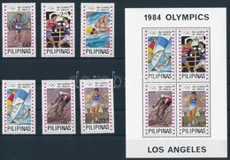 ** 1984 Nyári Olimpia: Los Angeles Sor Mi 1594-1599 + Blokk Mi 24 - Sonstige & Ohne Zuordnung