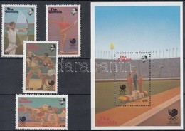 ** 1988 Nyári Olimpia, Szöul Sor Mi 758-761 + Blokk 46 - Sonstige & Ohne Zuordnung