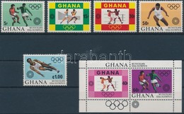 ** 1972 Müncheni Nyári Olimpia Sor Mi 472 A-476 A + Blokk Mi 46 - Altri & Non Classificati