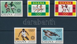 ** 1972 Nyári Olimpia, München Vágott Sor Mi 472-476 B - Altri & Non Classificati