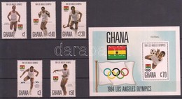 ** 1984 Nyári Olimpia Sor Mi 1048-1052 + Blokk Mi 109 - Andere & Zonder Classificatie