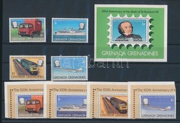 ** 1979 Rowland Hill Halála A és ívsarki C Sor Mi 335-338 + Blokk Mi 44 - Sonstige & Ohne Zuordnung