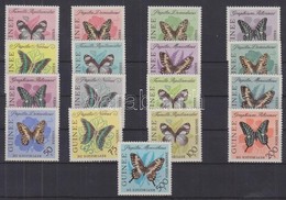 ** 1963 Lepkék Sor Mi 183-199 - Andere & Zonder Classificatie