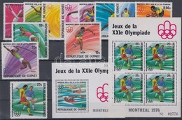 ** 1976 Montreali Nyári Olimpia Sor Mi 740 A-751 A + Blokksor Mi 44-45 A - Other & Unclassified