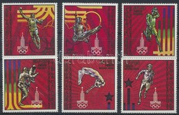 ** 1980 Nyári Olimpia Sor Mi 554-559 A - Sonstige & Ohne Zuordnung