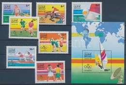 ** 1984 Los Angeles-i Olimpia Sor + Blokk Mi 765-771 + 260 - Altri & Non Classificati