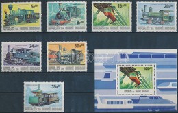 ** 1984 Vasút Sor Mi 826-832 + Blokk Mi 262 - Andere & Zonder Classificatie