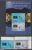 ** 2002 Téli Olimpia Salt Lake City Mi ívsarki Sor 7401-7402 + Blokk Mi 736 - Sonstige & Ohne Zuordnung