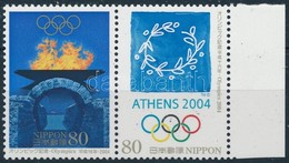 ** 2004 Athéni Nyári Olimpia ívszéli Bélyegpár Mi 3703-3704 - Other & Unclassified