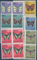 ** 1964 Lepkék 6 Négyestömb (sor) Mi 1069-1074 - Autres & Non Classés