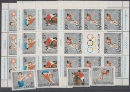 ** 1984 Nyári Olimpia Sor és Kisívek Mi 2048-2051 - Sonstige & Ohne Zuordnung