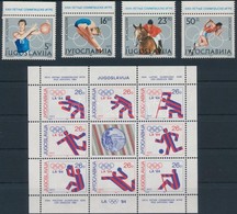 ** 1984 Nyári Olimpia, Los Angeles Sor Mi 2048-2051 + Kisív 2075-2082 - Andere & Zonder Classificatie