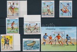 ** 1983 Los Angeles-i Olimpia Sor Mi 454-460 + Blokk 128 - Sonstige & Ohne Zuordnung