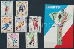 ** 1984 Szarajevói Téli Olimpia Sor 538-544 + Blokk 135 - Andere & Zonder Classificatie