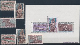 ** 1972 Nyári Olimpia 2 Klf Sor Mi 700-702, 712-714 + Blokk Mi 9 - Altri & Non Classificati