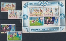 ** 1972 Nyári Olimpia, München Sor Mi 238-241 + Blokk 2 - Andere & Zonder Classificatie