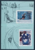 ** 1986 Téli Olimpia Vágott De Luxe Blokkok Mi 1056-1057 - Sonstige & Ohne Zuordnung